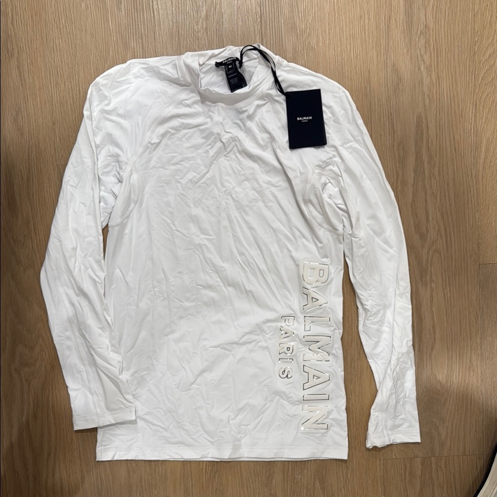 Balmain White Long Sleeve Shirt